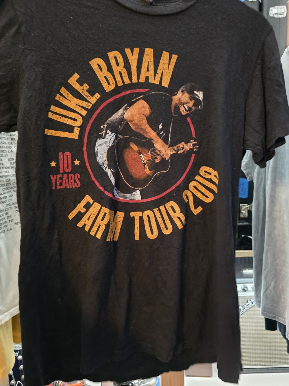 Black 'Farm Tour 2018' Graphic T-Shirt